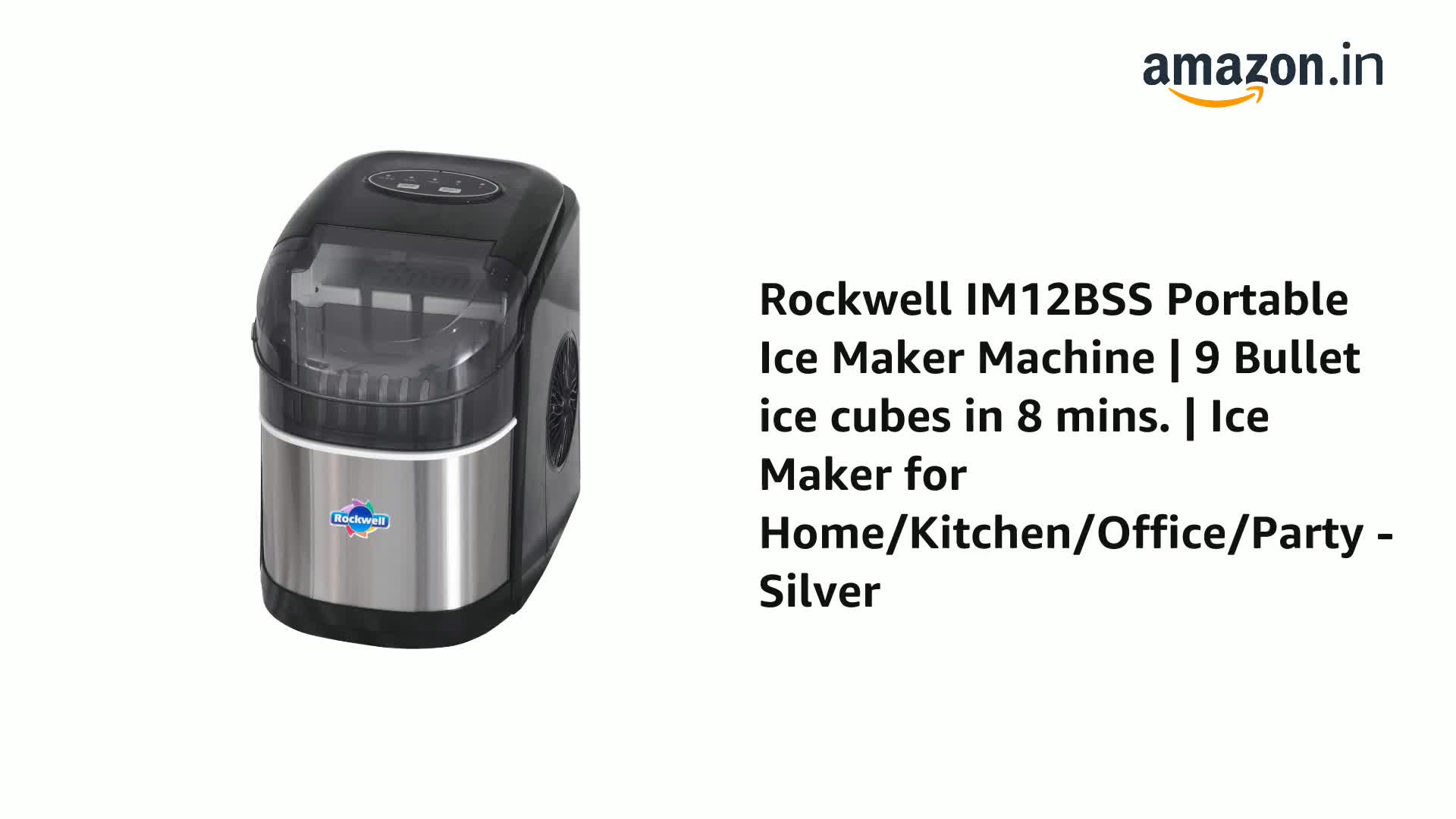 Rockwell IM12BSS Countertop Ice Maker
