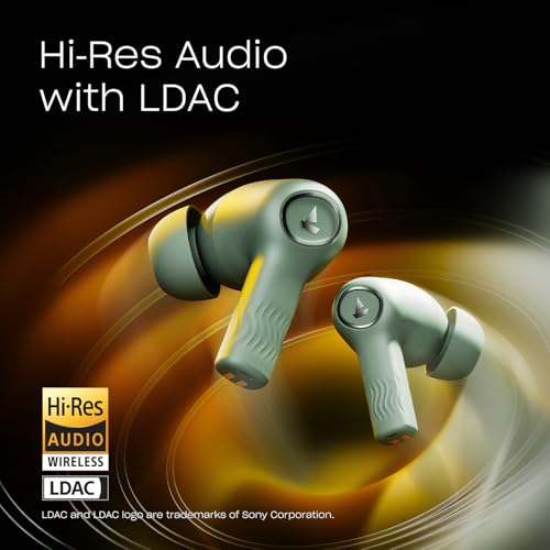 Boat Nirvana Ion ANC Pro, Hi-Res Audio LDAC,ANC(~32dB), 120Hrs Battery, App Support, Fast Charge, v5.3 Bluetooth TWS in Ear Earbuds Wireless Earphones with mic (Northern Lights) - Image 6