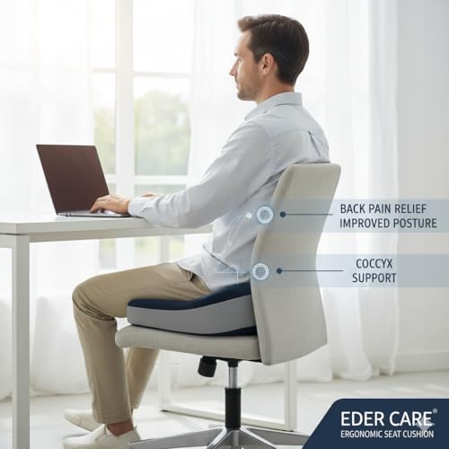 2 Years Warranty Orthopedic Coccyx Cushion for Hip, Tailbone, Coccyx, Sciatica Pain Relief | Seat Cushion for Chair, Car Seat Cushions | Removable Cover - Image 2