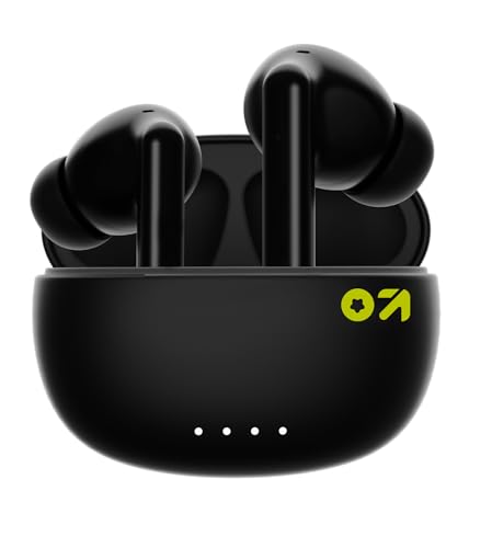 GOBOULT W20 Truly Wireless in Ear Earbuds with 40H Playtime, Zen™ ENC Mic, 45ms Low Latency, 13mm Bass Drivers, Type-C Fast Charging, Touch Controls, IPX5 Ear Buds TWS (Space Black)