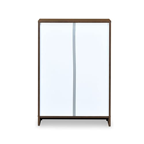 Nilkamal @Home Florine Engineered Wood Shoe Cabinet (Walnut & Wenge)| 1 Year Warranty (2 Tier) - Image 7