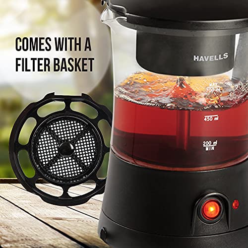 Havells Crystal Tea-Coffee Maker Glass