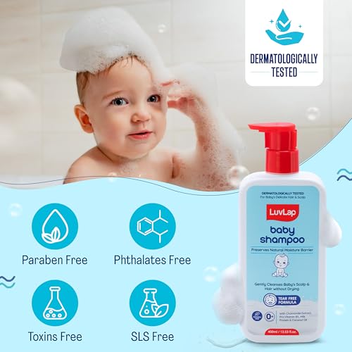 LuvLap Baby Shampoo 400 ml + Baby Lotion 400 ml Combo Set - Image 6