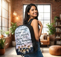Fashionlife BTS Custom Graphic Backpack