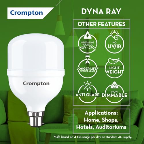 Crompton LED50DFCDLPro-2 Base B22 50-Watt