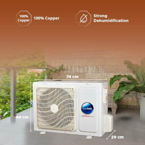 Lloyd 0.8 Ton 3 Star Inverter Split AC (6 in 1 Convertible, Cools Even at 52°C, 100% Copper, Anti-Viral + PM 2.5 Filter, White with Silver Deco Strip, GLS09I3FOASR) - Image 2