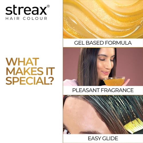 Streax Gel Hair Colour for Women & Men, Natural Black 1, 150 ml | Hair Colour Black| 100% Grey Coverage | Long Lasting Hair Color, Easy to Use | Ammonia-Free Hair Color, Lasts Up to 20 Washes - Image 5
