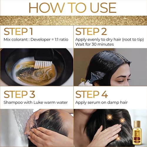 Streax Gel Hair Colour for Women & Men, Natural Black 1, 150 ml | Hair Colour Black| 100% Grey Coverage | Long Lasting Hair Color, Easy to Use | Ammonia-Free Hair Color, Lasts Up to 20 Washes - Image 7