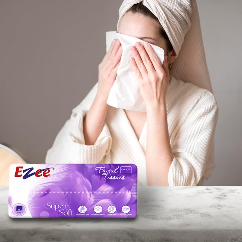 Ezee 2 Ply Facial Tissue