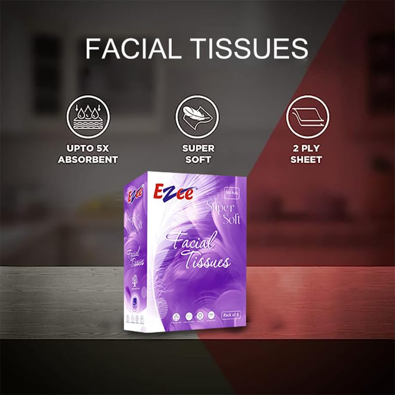 Ezee 2 Ply Facial Tissue