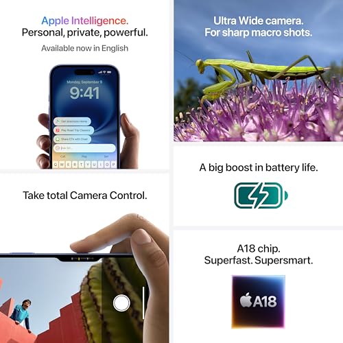 iPhone 16 Plus 128 GB: 5G Mobile Phone with Camera Control, A18 Chip and a Big Boost in Battery Life. Works with AirPods; Ultrmarine - Image 6