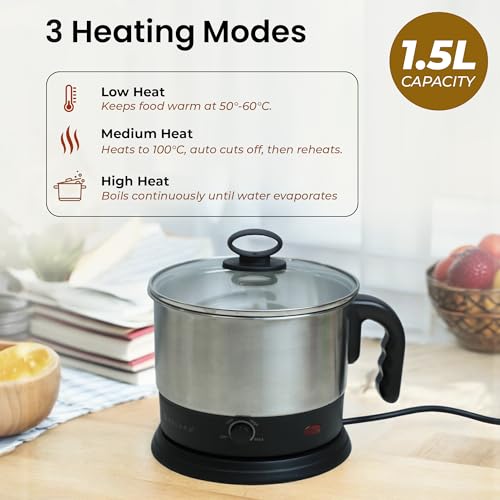 SOLARA Electric Kettle Multipurpose 1.5