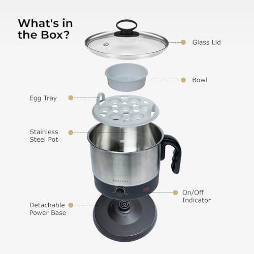 SOLARA Electric Kettle Multipurpose 1.5