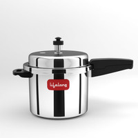 Lifelong 5 L Induction Bottom Pressure Cooker (Stainless Steel) 5 L Outer Lid Induction Bottom Pressure Cooker(Stainless Steel) - Image 3