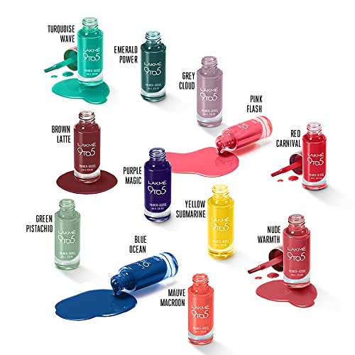 LAKMÉ 9 To 5 Primer + Glossy Finish Nail Colour|| Redcarnival|| 6Ml - Image 7