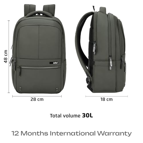 Safari Smart Plus Formal Business Laptop Backpack Bag for Man & Women, Ideal for Office Use for men/School/College Boys and Girls, 2 Compartment, Antitheft pocket, Trolley Sleeve & Organizer - Image 5
