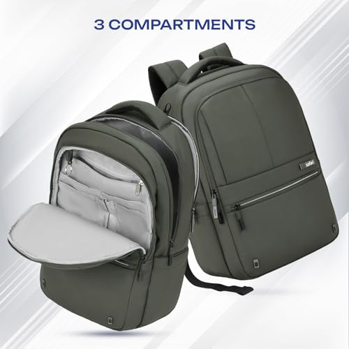 Safari Smart Plus Formal Business Laptop Backpack Bag for Man & Women, Ideal for Office Use for men/School/College Boys and Girls, 2 Compartment, Antitheft pocket, Trolley Sleeve & Organizer - Image 7