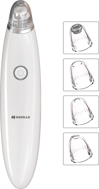 HAVELLS Pore Cleanser - SC5060, Blackhead/ Whitehead Remover, 3 Suction Modes - Low/ Medium/ High, Fast Charge Facial Cleanser System & Brush