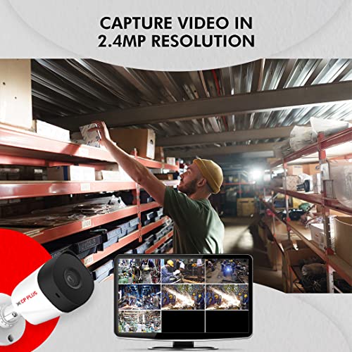 CP PLUS 2.4MP IR Bullet Outdoor Security Camera | 3.6mm Fixed Lens | Max 25/30fps at 2.4MP | DWDR, Day/Night (ICR) | IR Range of 20 Mtrs., Smart IR | Support Built-in Mic - CP-URC-TC24PL2C-V3 - Image 4