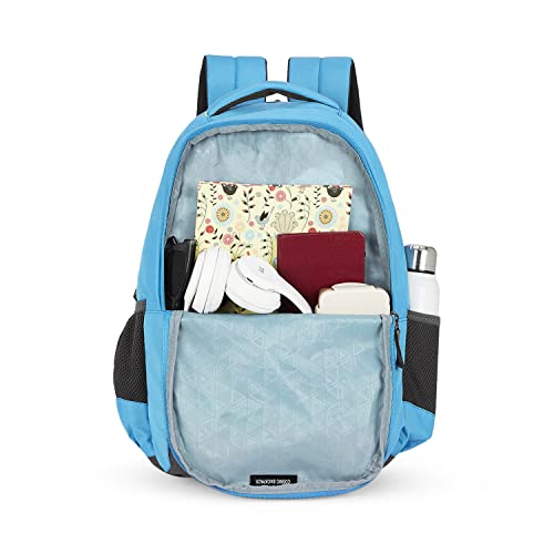 Aristocrat Cosmic 26L Polyester Light Blue 2 Compartment Backpack - Image 5