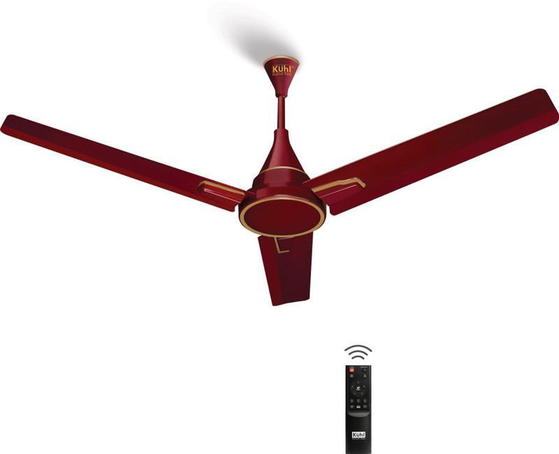 KUHL Prima A1 BLDC,29W,Low Noise,Energy-Saving with 2 Year Warranty BLDC Motor with Remote 1200 mm Ceiling Fan(5 Star | Brown | Pack of 1)