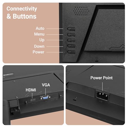 ZEBRONICS V22HD+LED, 22 Inch (55.8cm) LED Monitor, Dual HDMI & VGA Input, HD+1680 x 1050, 220nits Brightness, 5000000:1 Dynamic Contrast Ratio, 16.7M Colors,16:10 Aspect Ratio, Wall Mountable - Image 6