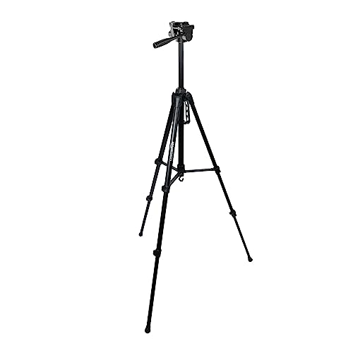 Amazon Basics 60 Inch Tripod for DSLR, Camera | Operating Height: 4.58 Ft. | Maximum Load Capacity up to 4.5kg | Portable Lightweight Aluminium Tripod with 360° Ball Head | Carry Bag Included (Black) - Image 5