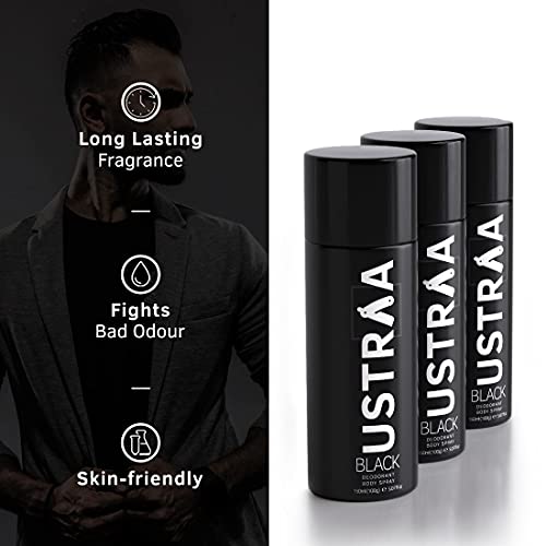 Ustraa Black Deodorant for Men