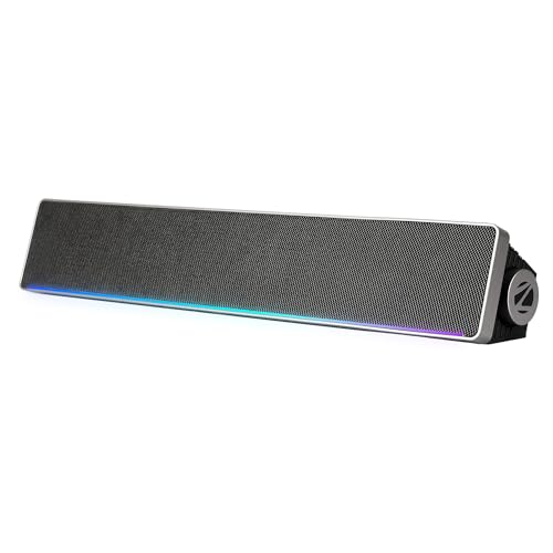 ZEBRONICS VITA 102, Wireless Bluetooth Soundbar, 16 Watts, Upto 8 Hours Playback, Powerful Dual Drivers, Dual Passive Radiators, Call Function, RGB LED, TWS | BTv5.3 | USB | AUX | mSD