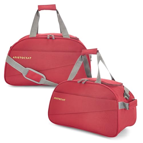 Aristocrat Polyester 50 Cms Small Duffle Bag (Red) - Image 3