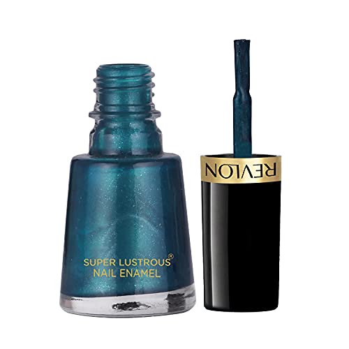 REVLON Glossy Finish Nail Enamel, Peacock Blue, 8ml - Image 6