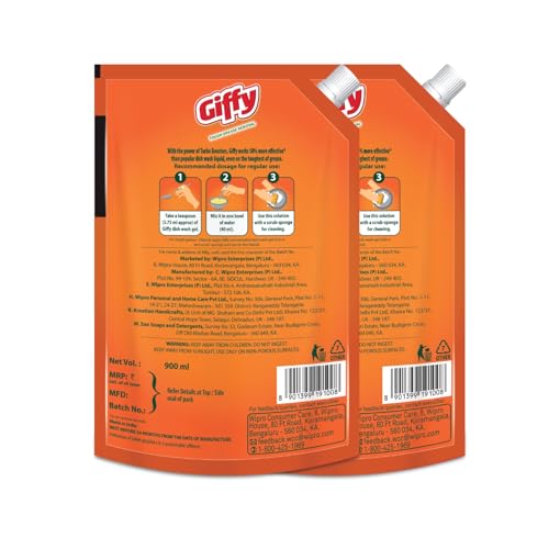 Giffy Liquid Dishwash Gel 900ml