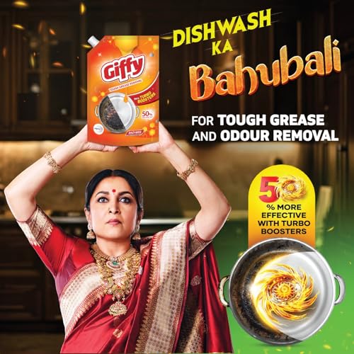 Giffy Liquid Dishwash Gel 900ml