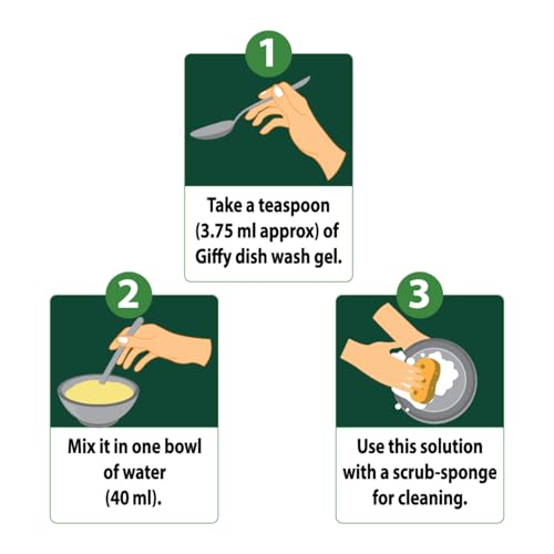 Giffy Liquid Dishwash Gel 900ml