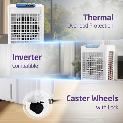 Livpure KoolBliss Neo Desert Cooler 70L |471 Sq. Ft. Area Coverage| 43Ft. Poweful Air Throw|Inverter Compatible|3 Speed Control|Axial Fan Technology| 2 Yrs Motor Warranty & 1 Yr Comprehensive (White) - Image 5