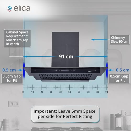Elica 90cm 1600 m3/hr BLDC