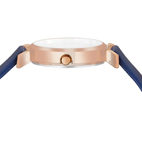 CRESTELLO Silicone Strap Analog Wrist Watch for Women (Black/Blue/Green/Brown) | CR-Ck137 - Image 3