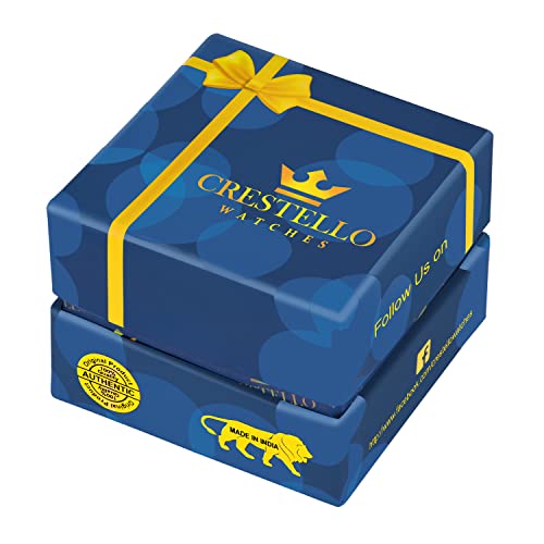 CRESTELLO Silicone Strap Analog Wrist Watch for Women (Black/Blue/Green/Brown) | CR-Ck137 - Image 6