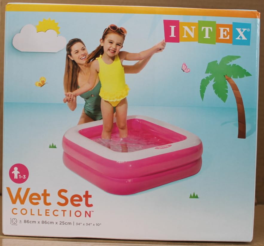 Intex Kid Play Box Pools for 12 months - 6 years, Pink - Image 4