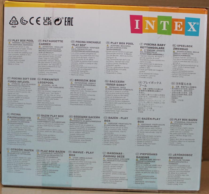 Intex Kid Play Box Pools for 12 months - 6 years, Pink - Image 5