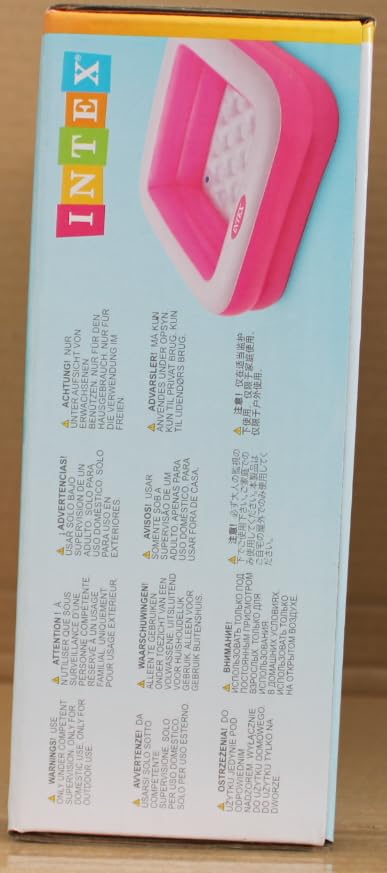 Intex Kid Play Box Pools for 12 months - 6 years, Pink - Image 6