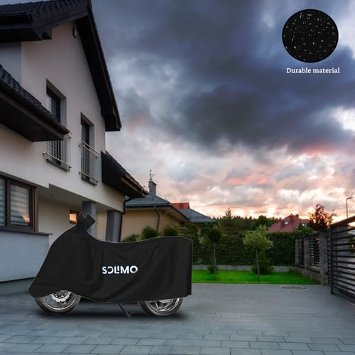 Amazon Brand - Solimo Bike Cover with Carry Bag Compatible with Matter | Water Resistant | Dustproof | UV Protection (Black) - Image 5