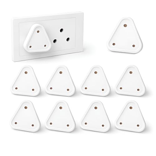 DALUCI Baby Safety Socket Plug Covers 10 Pcs Child Proof Electric Socket Protector for Switch Board – Dummy Plug Cover Guards for Kids Safety (Pack of 10, White)