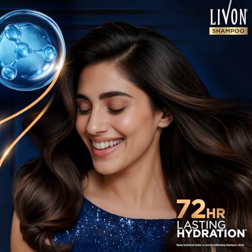 Livon Hyaluron Shampoo for Women & Men | Hydrates Dry & Dull Hair | 2x Soft & Shiny Hair | No Parabens | 650ml - Image 2