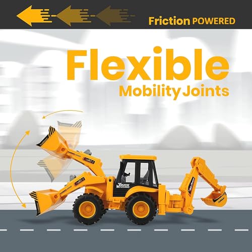 PLUSPOINT Excavator Toy Construction Realistic