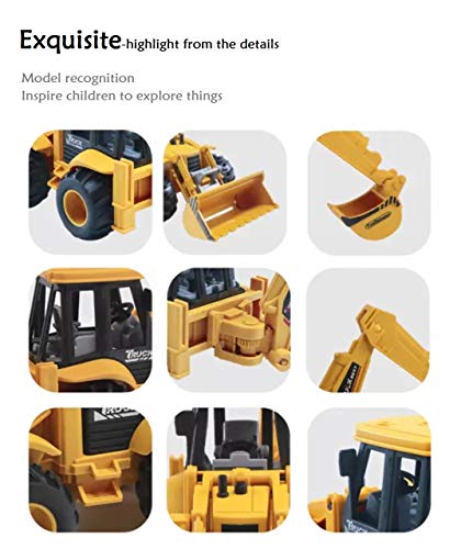 PLUSPOINT Excavator Toy Construction Realistic