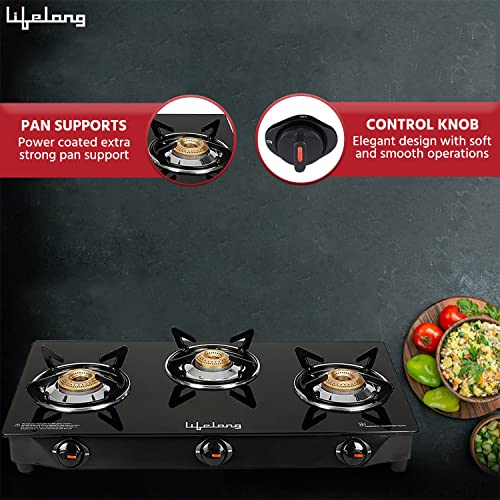 Lifelong 3 Burner Gas Stove
