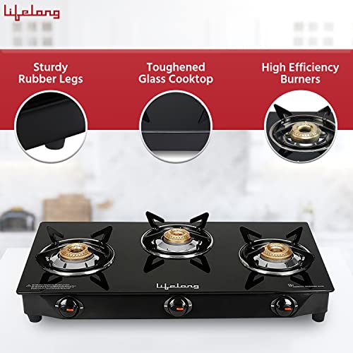 Lifelong 3 Burner Gas Stove