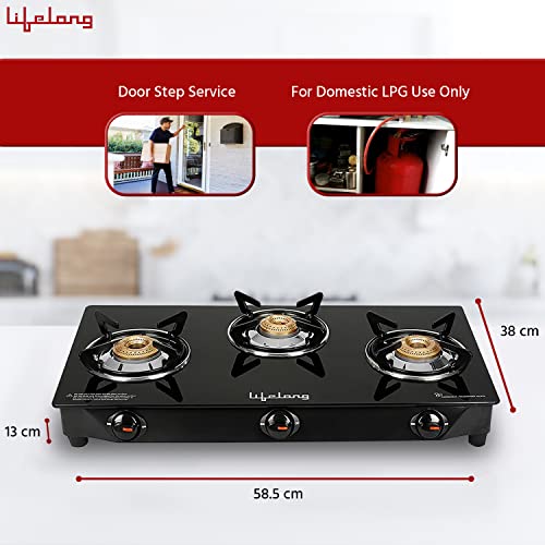 Lifelong 3 Burner Gas Stove