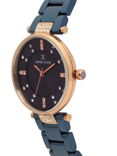 Daniel Klein Analog Blue Dial Women's Metal Watch-Dk11328-5 - Image 3
